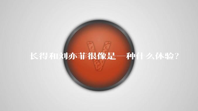 长得和刘亦菲很像是一种什么体验？